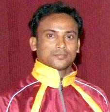 File photo of Odisha karateka Deepak Samantara