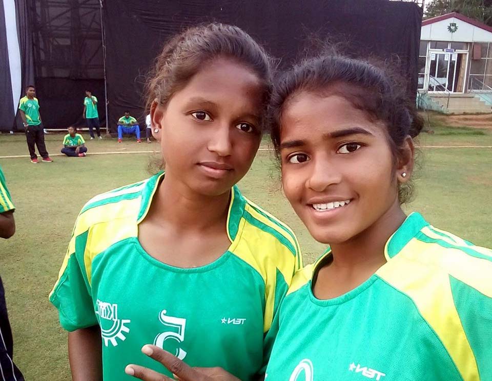 File photo of Odisha women rugby players Ranjni Sabar (Left) and Soni Mandangi.