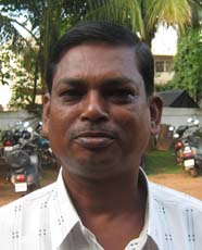 Chess coach <b>Shyamal Kundu </b>in Bhubaneswar on <b>Sept 26, 2009.